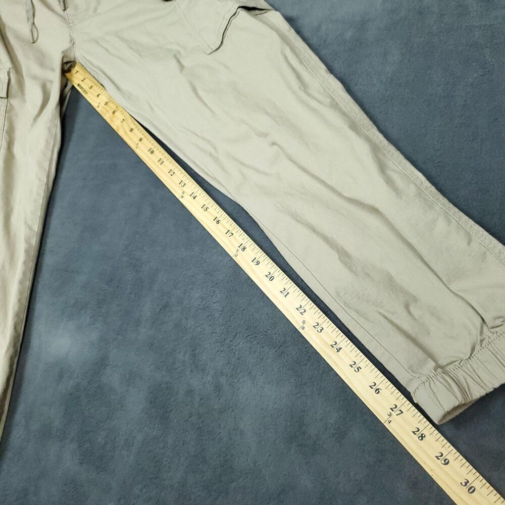 Hurley Cargo Pants Mens Small Jogger Drawstring Elastic Waist Pockets Casual - Picture 9 of 12